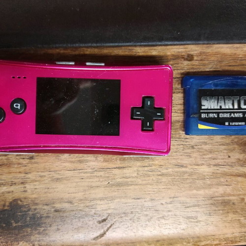 Gameboy Micro used with cartridge, case and charger