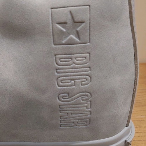 Big Star women's ankle boots new, grey, size 37, faux leather