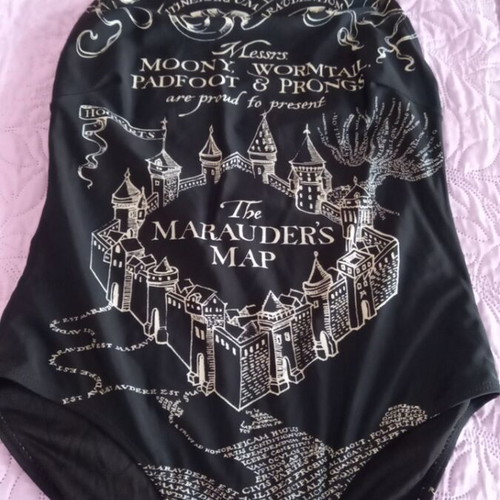 Harry Potter one-piece swimsuit like new, black, size S