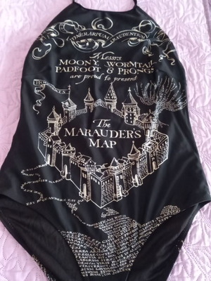 Harry Potter one-piece swimsuit like new, black, size S