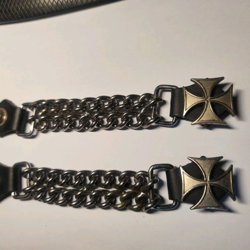 Biker Vest Connector used with stainless steel chain
