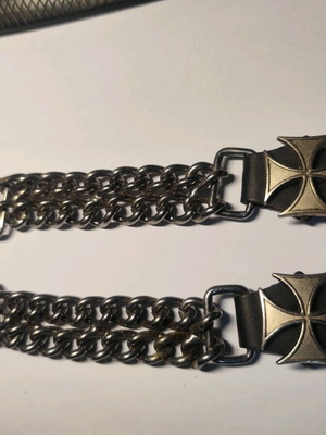 Biker Vest Connector used with stainless steel chain