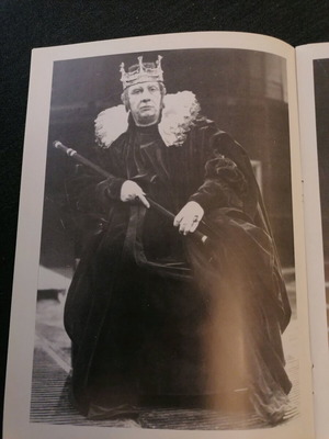 Theatrical program The King Dies used with Giorgos Michalakopoulos