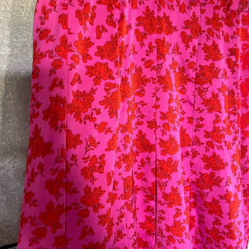 Zara women's short dress new, size S, red and pink