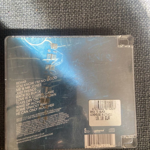 Amy Winehouse Back to Black CD used, pop