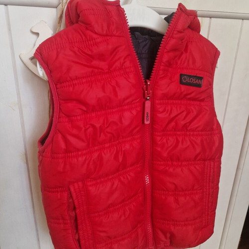 Red baby sleeveless vest Losan like new, age 2 years