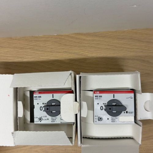 ABB MS325 Electrical Switch 20-25A New, Pack of 2
