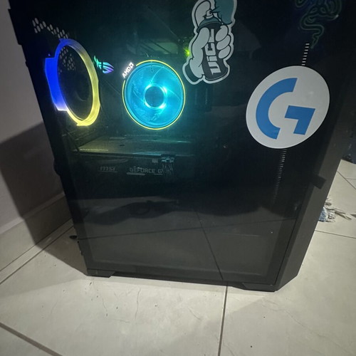 Gaming PC used with AMD Ryzen 7 2700X and GTX 1660 Ti
