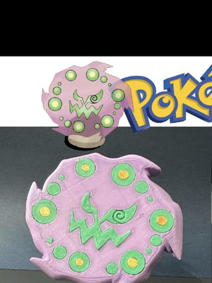 Spiritomb Pokémon printed new