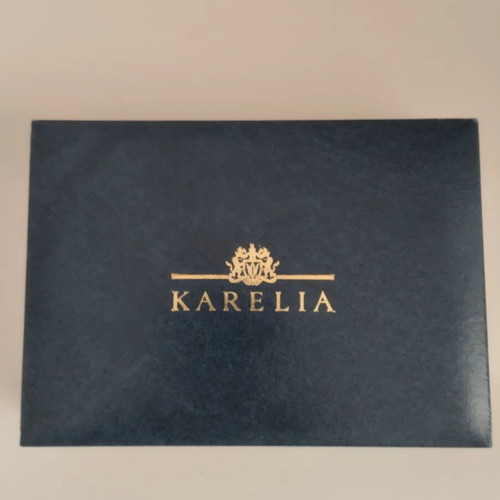 Karelia collectible numbered tobacco box new in original jewelry store case