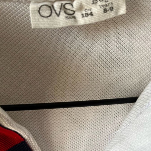 Polo OVS white used 8-9 years 134 cm