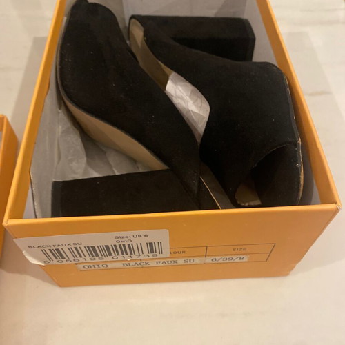 Public Desire mules like new, black, size 39
