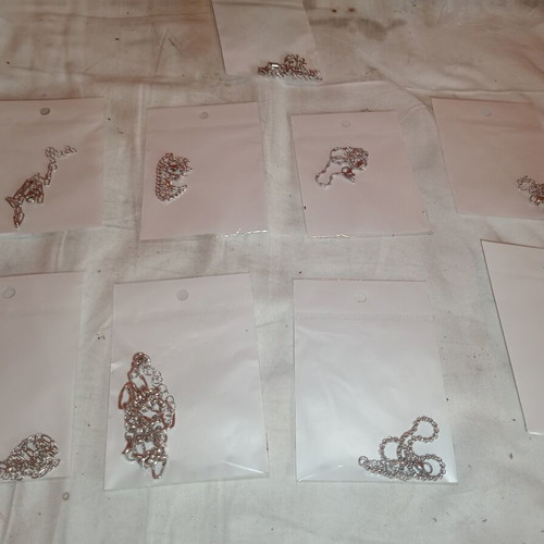 Chains for hand or foot pack of 9, new, steel