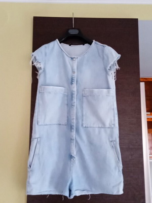 Women's summer denim jumpsuit Zara like new, blue