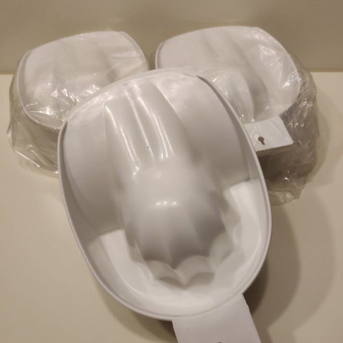 Plastic manicure bowl white, new, pack of 6 pieces