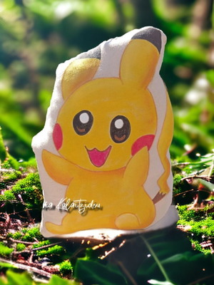 Pokemon hand-painted pillows, Charizard Eevee Pikachu