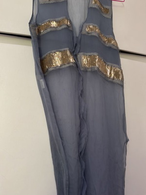 Rococo blouse dress used, size S, blue