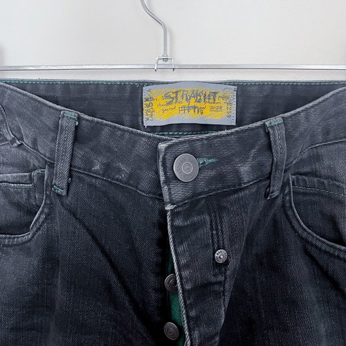 Bershka Straight Pant used, size EUR 42, black pants