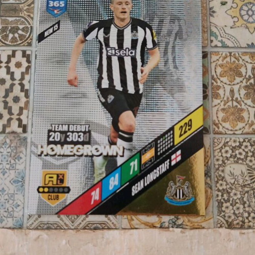 Newcastle United Sean Longstaff card new