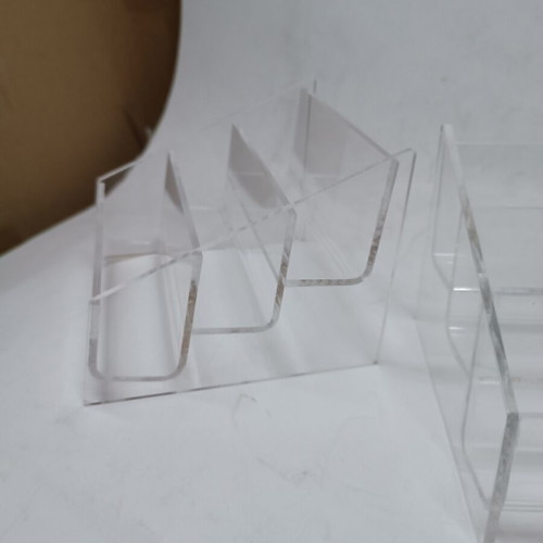 Plexiglass Business Card Holder 3-Position Set of 2 New