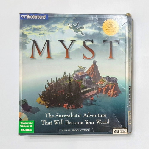 Myst PC Big Box περιπέτεια μεταχειρισμένο, πολύ καλή κατάσταση