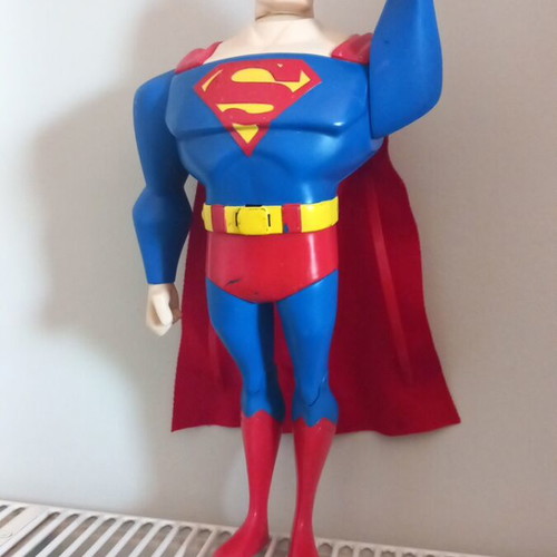 Sonic Zoom Superman action figure used, 30cm, Mattel 2003, Justice League