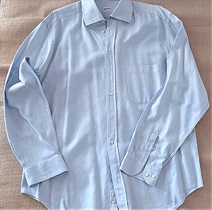 Armani Collezioni XL πουκάμισο από φινετσάτο γαλάζιο ύφασμα