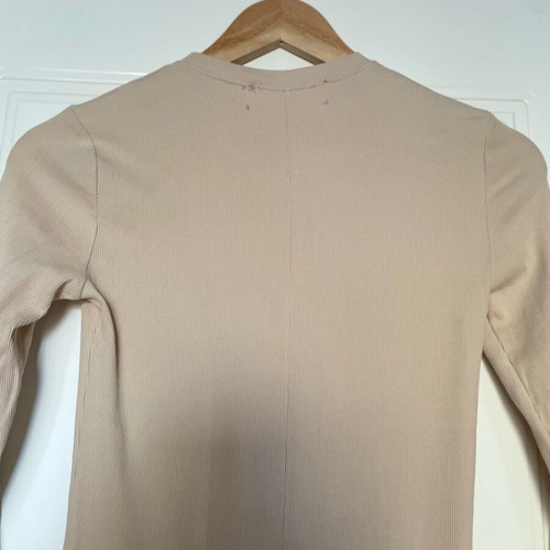 KRVN maxi slim dress like new, beige, size M-L