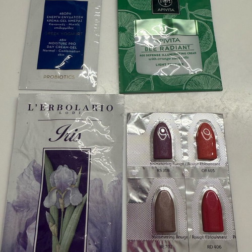 Beauty care samples new, Shisheido and others