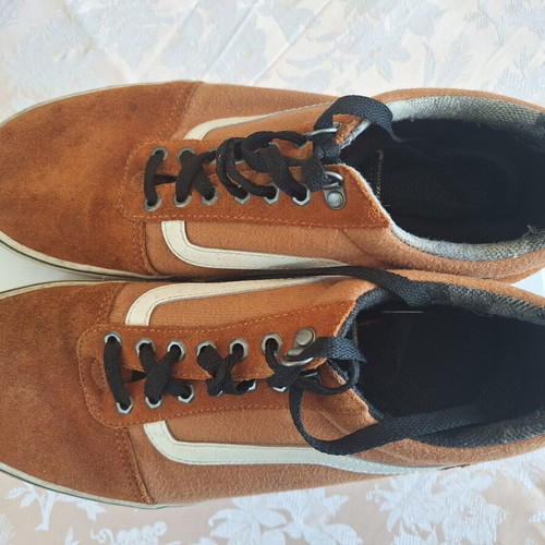 Vans sneakers size 44 used, brown suede men's shoes