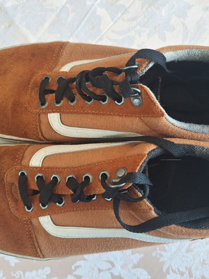 Vans sneakers size 44 used, brown suede men's shoes