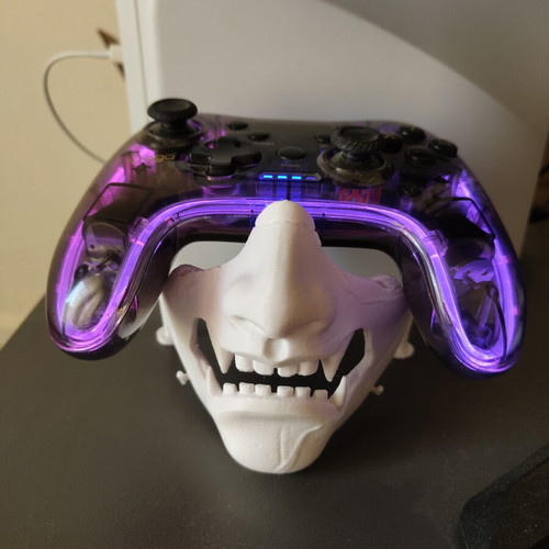 Ghost of Yotei Oni controller stand for PS5 DualSense and Xbox