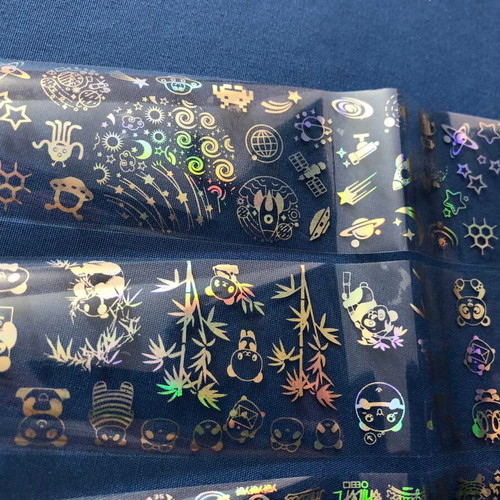 Aurora Glass holographic nail stickers pack of 5 new