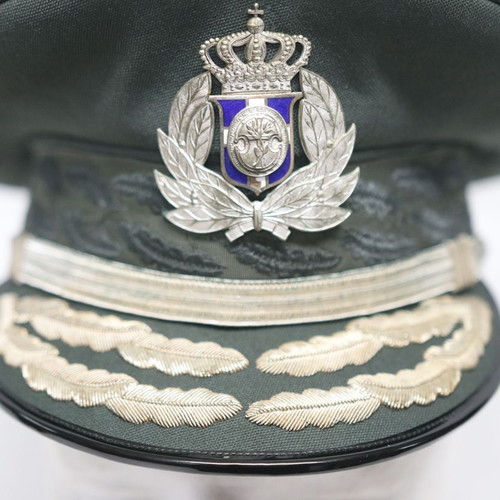 Greek B.Chorofylaki 1970 officers' uniform peaked cap used