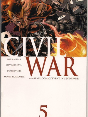 Marvel Comics Civil War 5 употребяван, английски