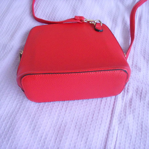 Women's crossbody bag red like new, PU material