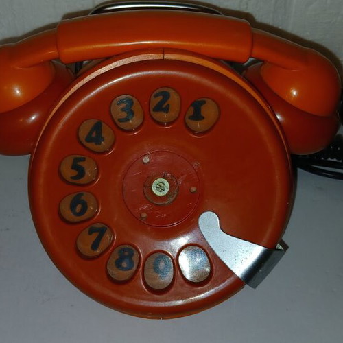 Vintage Bobo rotary dial telephone, 1970s
