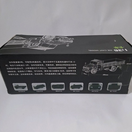 FAW Jiefang CA141 military toy truck like new, scale 1:36, metal and plastic