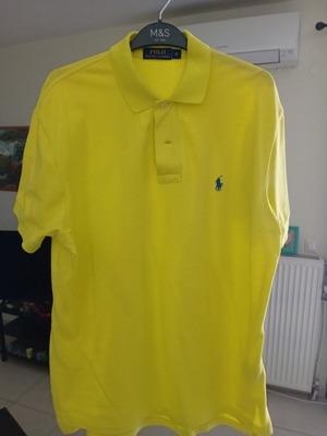 Ralph Lauren Polo shirt like new, yellow, size M