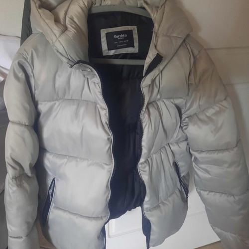 Bershka women's jacket size L gray like new