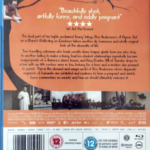 A Pigeon Sat On A Branch Reflecting On Existence Blu-ray like new, with subtitles