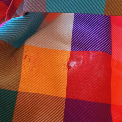 Women's thin trench coat like new, colorful, size L