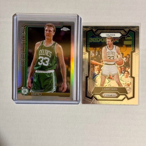 Larry Bird 2025-26 Topps Chrome Refractor and Base Cards new