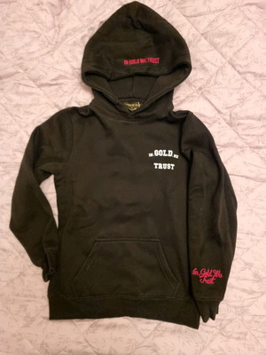 Hoodie παιδικό καινούργιο In Gold We Trust μαύρο για 10-12 ετών