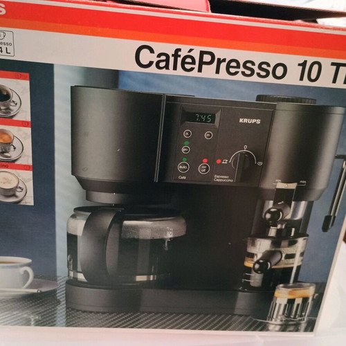Krups Cafepresso coffee maker used for French and espresso