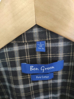 Πουκάμισο Ben Green καρό μέγεθος L σαν καινούργιο
