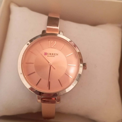 Curren women's watch used, pink, slightly scratched bracelet