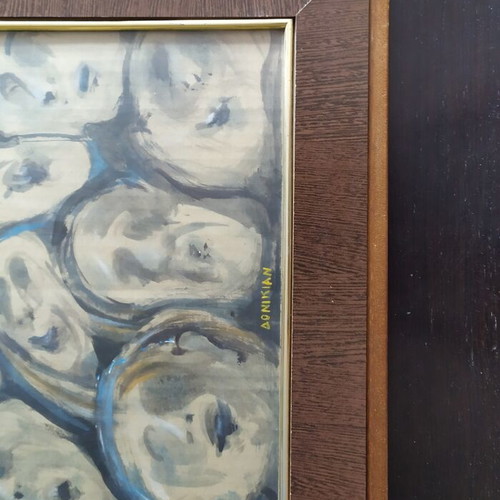 Framed painting 62x52 cm like new