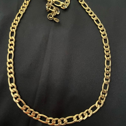 Thick chain 60 cm new steel gold-colored