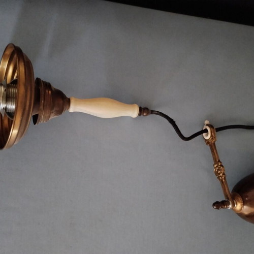 Bronze ceiling light with adjustable height, like new
